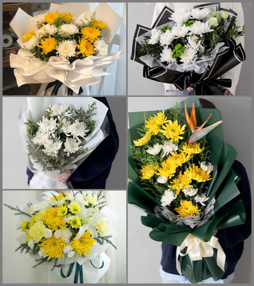 山东青岛平度市旧店镇东石桥村白事花束代送